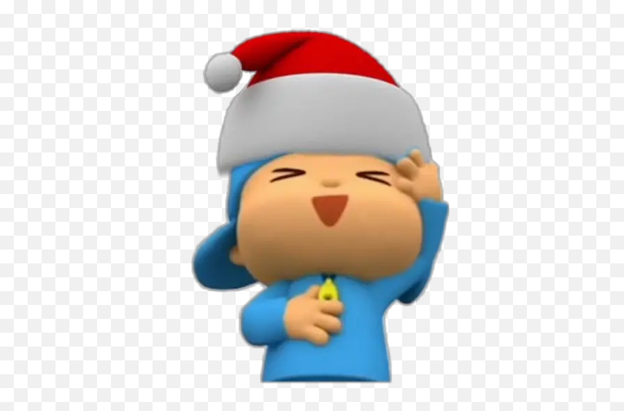 Christmas Pocoyo Stickers For Whatsapp - Imágenes De Pocoyó De Navidad Emoji,Christmas Song Emoji Game