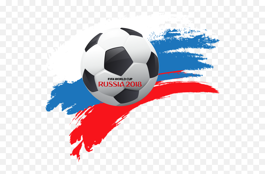 World Cup Russia 2018 With Soccer Ball Png Clip Art Soccer - Fifa Soccer Ball Png Transparent Emoji,Football World Cup Emoji
