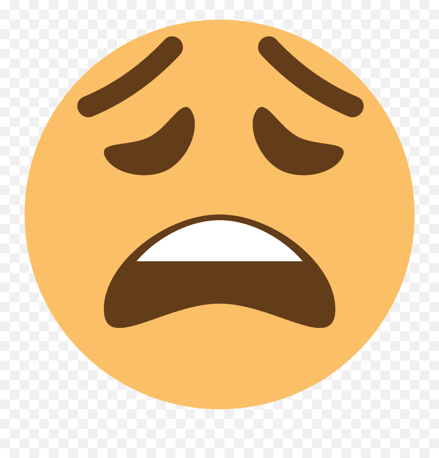 Weary Face Emoji Clipart - Disappointed Icon,:weary: Emoji