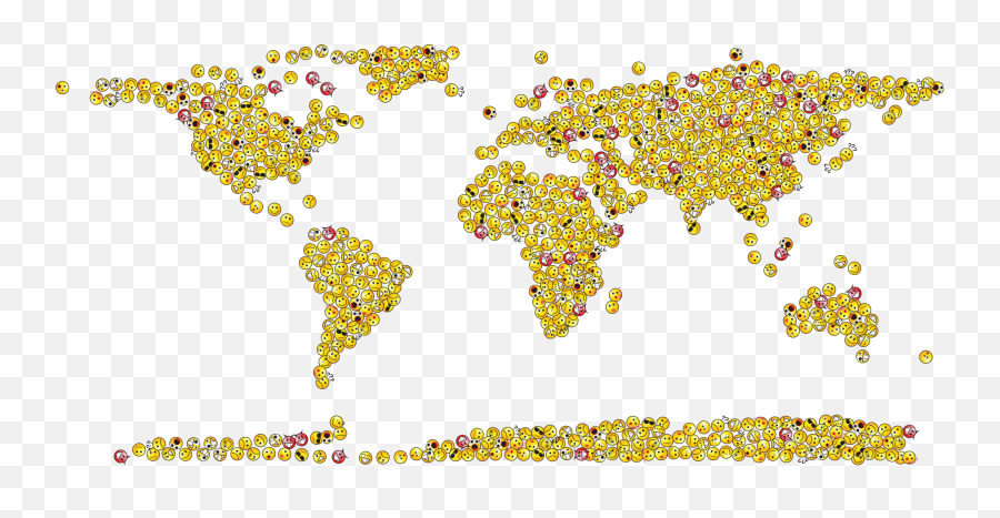 Emoticons Emoji Map Smileys Icons - Countries With Semi Arid Climate,Earth Emoji