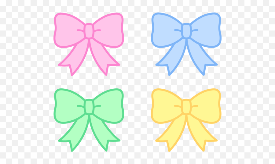 Clip Art Hair Bow Clipart 4 Clipartcow - Cute Bows Clipart Emoji,Emoji Cheer Bow