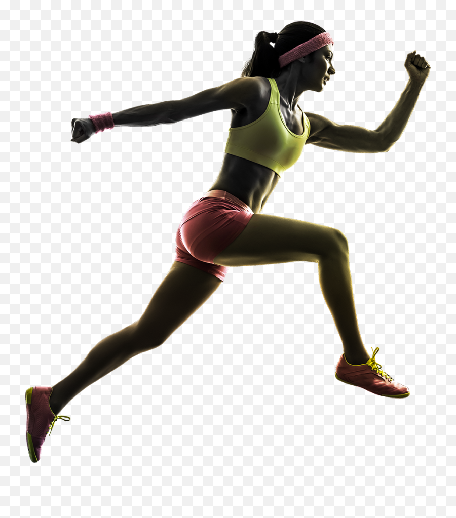 Running Girl Runner Power Sticker - Athletic Running Girl Leg Emoji,Girl Running Emoji