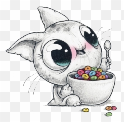 Cereal Sticker Challenge On Picsart - Morning Scribbles Eat Emoji,Find The Emoji In The Cereal