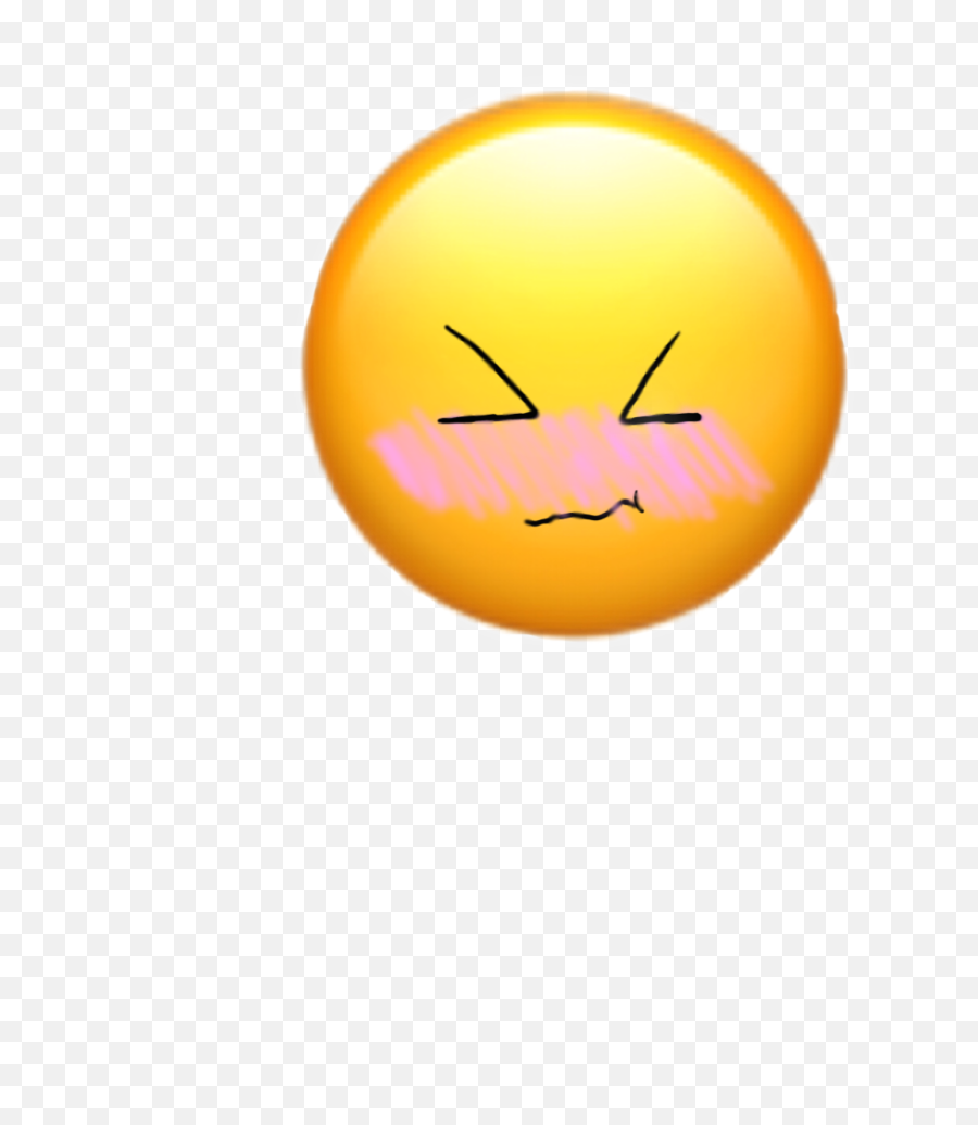 Blushing Blushing Emoji Sticker Sticker By - Happy,Blushing Emoji