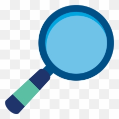 Right - Blue Magnifying Glass Clipart Emoji,Magnifying Glass Emoji