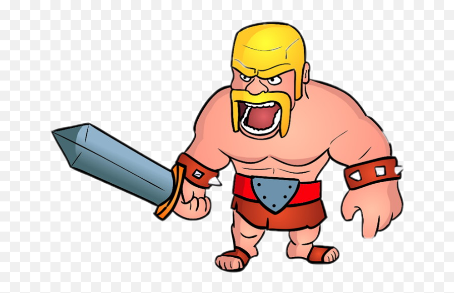 Barbarian Sticker Emoji,Strong Man Emoji Art