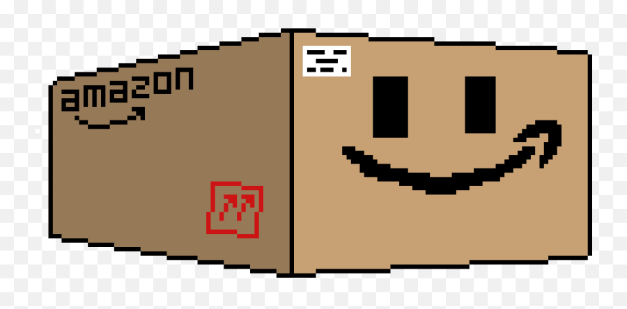 Amazon Smile Box Wip Pixel Art Maker - Amazon Box Pixel Art Emoji,Box Emoticon