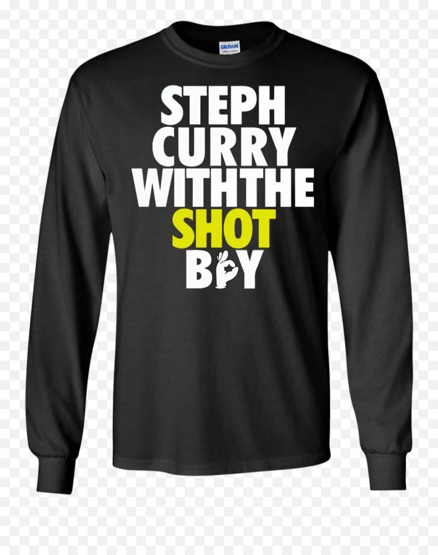 Steph Curry With The Shot Shirt Online - Long Sleeve Emoji,Steph Curry Emoji