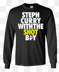 Steph Curry With The Shot Shirt Online - Long Sleeve Emoji,Steph Curry Emoji