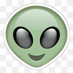 Alien Emoji Sticker - Stickers Related,Images Of Alien Emojis In Green