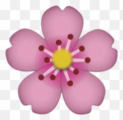 Flower Emoji Emoticon Sticker Tumblr - Blue Flower Emoji Png,Pink Flower Emoji