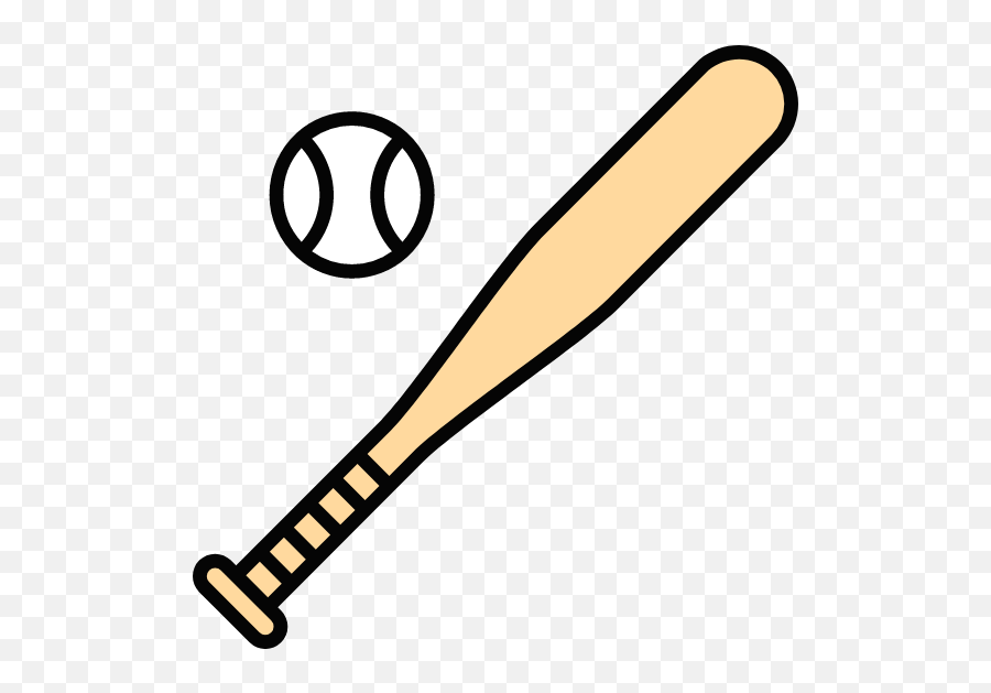 Baseball U0026 Bat Graphic - Clip Art Free Graphics U0026 Vectors Icon Emoji,Facebook Emoticons Baseball Bat