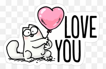 Simons Cat - Simons Cat Love Sticker Emoji,Cat Love Emoji