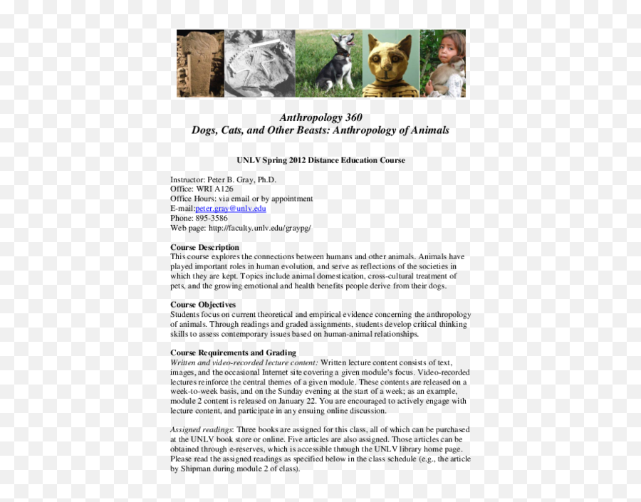 Pdf Ant 360 Dogs Cats And Other Beasts Anthropology Of - Document Emoji,Cats Vs Dogs Emotion