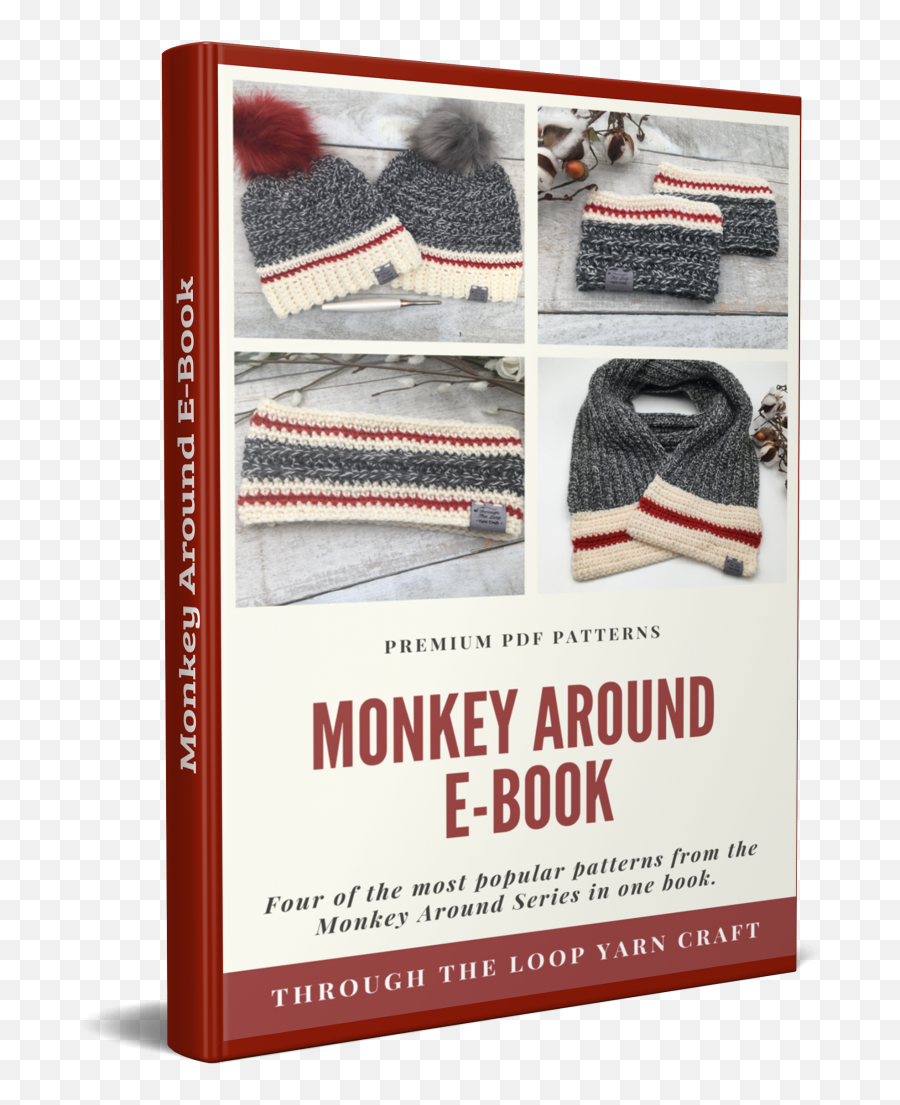 Monkey Around Scarf - Crochet Pattern Through The Loop Horizontal Emoji,Boot Cuffs & Emoji