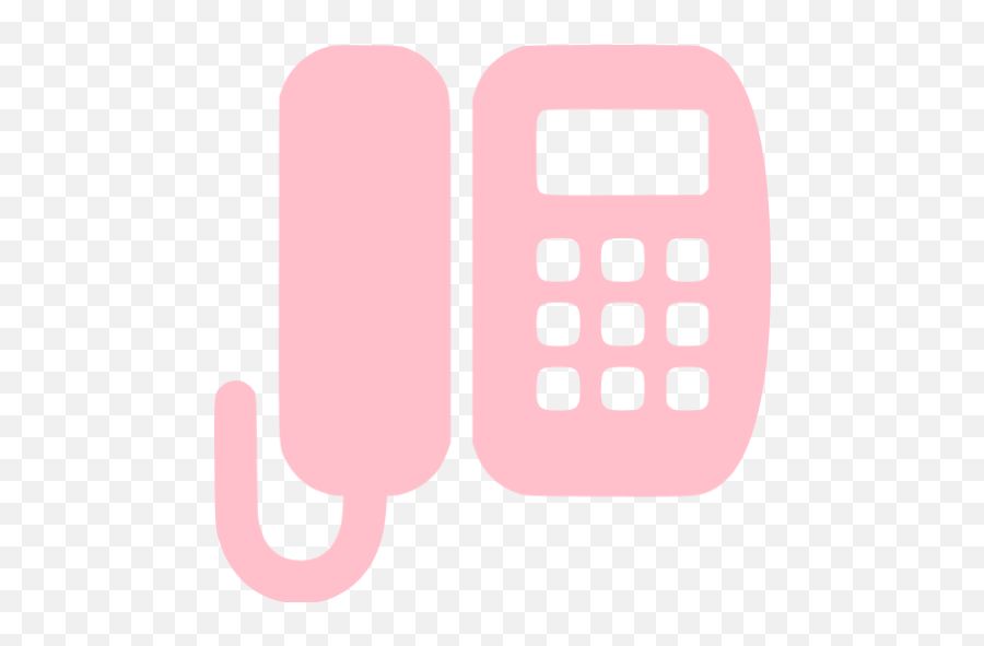 Pink Office Phone Icon - Free Pink Phone Icons Yellow Telephone Ring Icon Emoji,Sms Undo An Emoticon