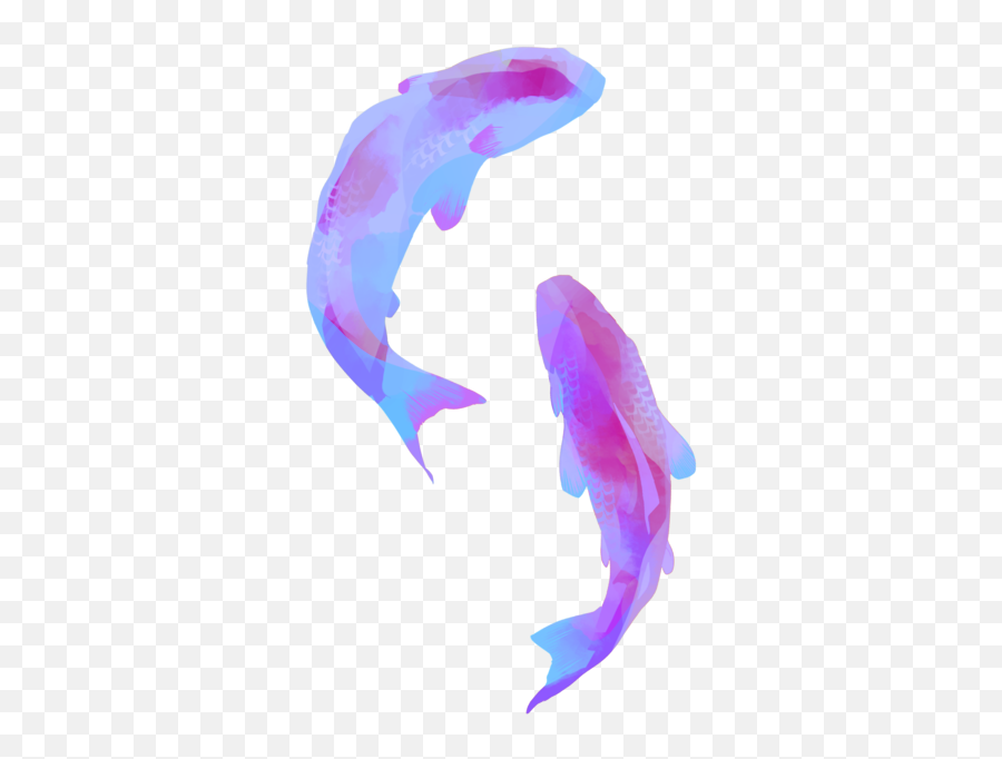 Coyfish Coy Fish Glow Neon Sticker By Alissa Denae - Transparent Purple Png Aesthetic Emoji,Coy Emoji