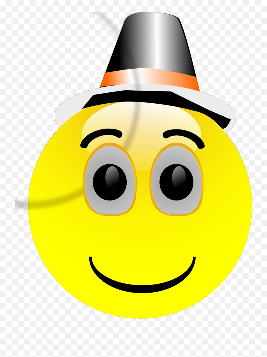 Happy Smiley Wearing Topper Svg Vector Happy Smiley Wearing Emoji,What Is The Emoticon With A Hat And Spyglass