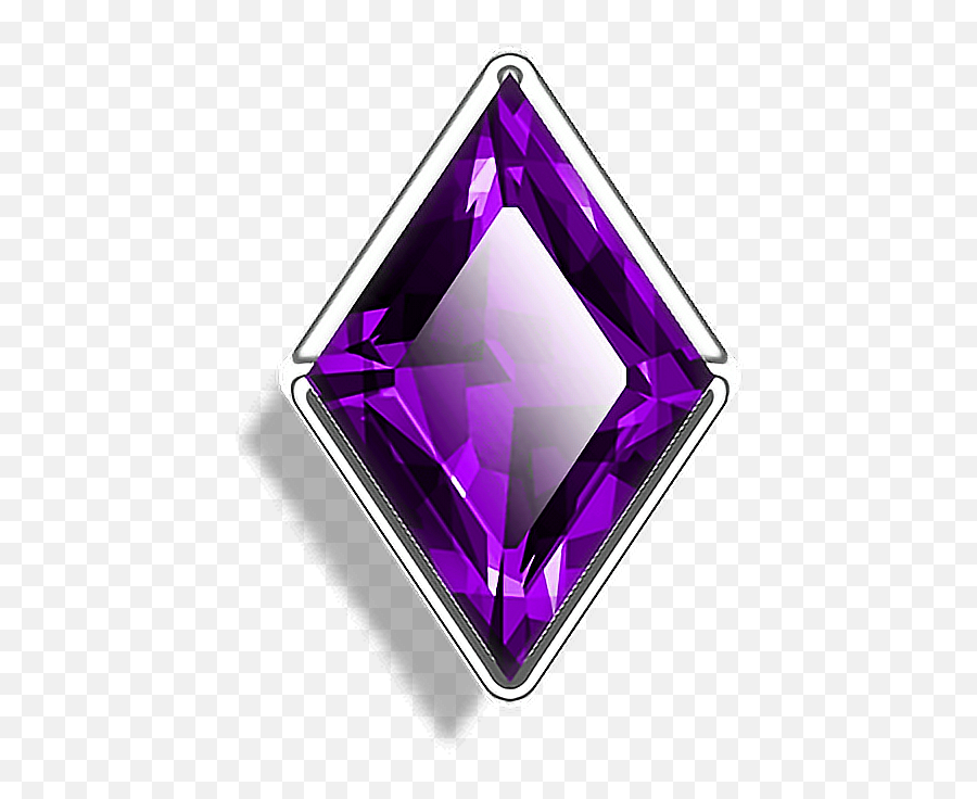 Purple Crystal Gem Stone Sticker - Amethyst Clipart Emoji,Gem Stone Emoji