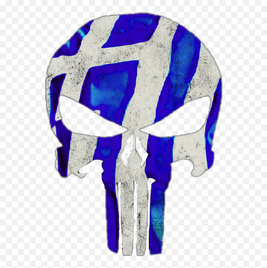 Punisher Punishermarvel Marvel Sticker - Punisher Greek Flag Emoji,Greek Flag Emoji