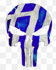 Punisher Punishermarvel Marvel Sticker - Punisher Greek Flag Emoji,Greek Flag Emoji
