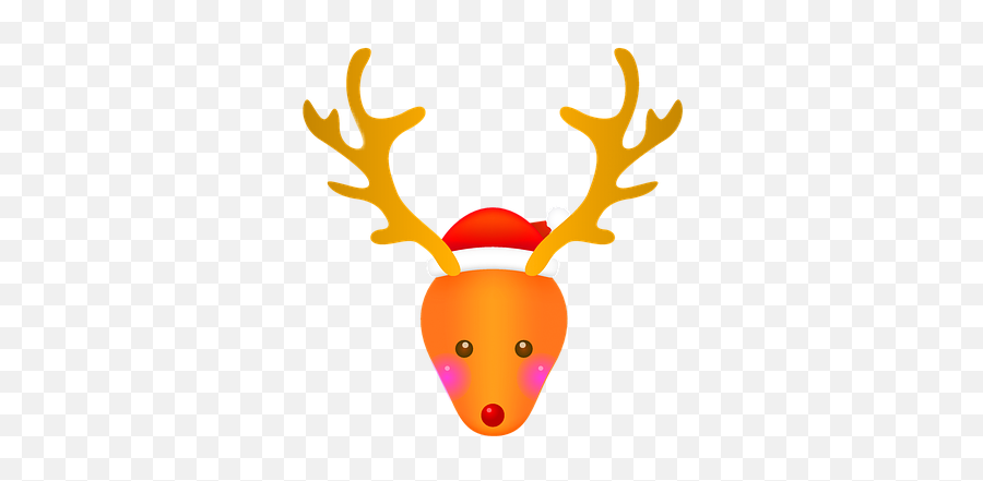 Christmas Reindeer Antlers Sticker - Decorative Emoji,Antler Emoji