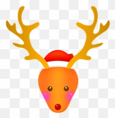Christmas Reindeer Antlers Sticker - Decorative Emoji,Antler Emoji