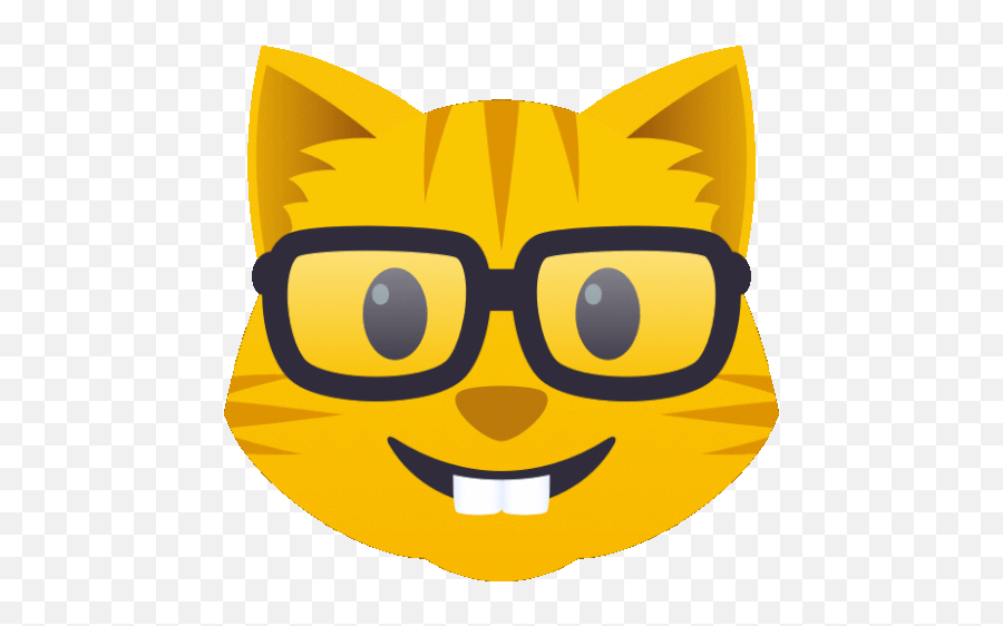 Nerdy Cat Joypixels Gif - Nerdycat Cat Joypixels Discover U0026 Share Gifs Emoticon Emoji,Nerdy Emoticon