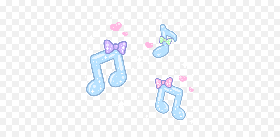 Music Notes Kawaii Cute U2022 Sticker By - Cute Music Note Png Emoji,Purple Music Note Emoji Gone