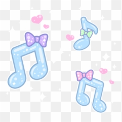 Music Notes Kawaii Cute U2022 Sticker By - Cute Music Note Png Emoji,Purple Music Note Emoji Gone