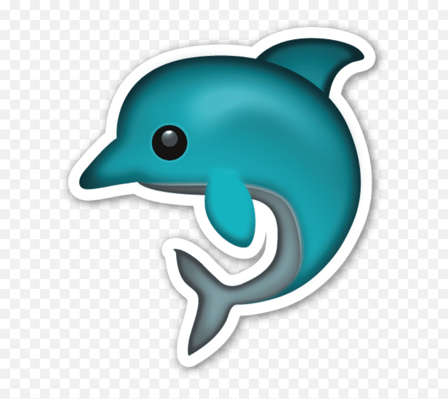 Dolphin - Transparent Background Dolphin Emoji Png,Dolphin Emoji