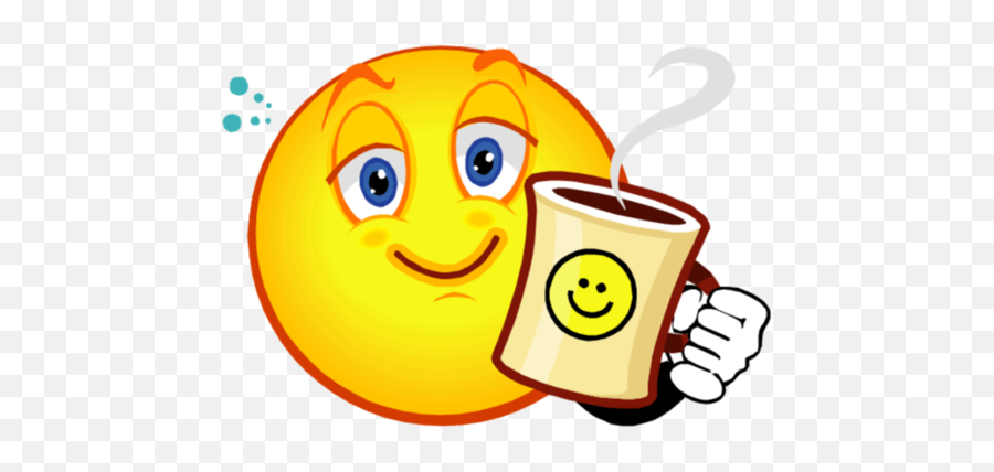 Stress Management In Corporate Culture Emoticon Smiley - Smiley Face With Coffee Emoji,Smiley Emoji
