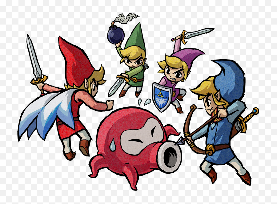 Four Swords Anniversary Editionu0027 A Misguided Multiplayer - Link Four Swords Adventures Emoji,Zelda Emoticon Deviantart