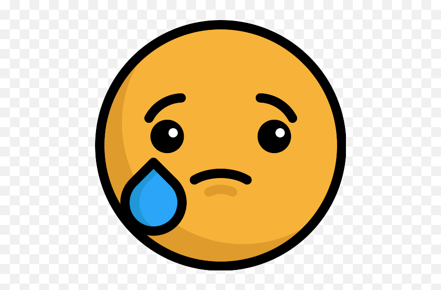 Crying Emoji Vector Svg Icon - Emoticon,Crying Emoji