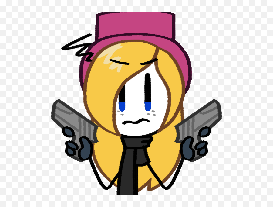 Discover Trending - Fictional Character Emoji,Girl With Gun Emoticon