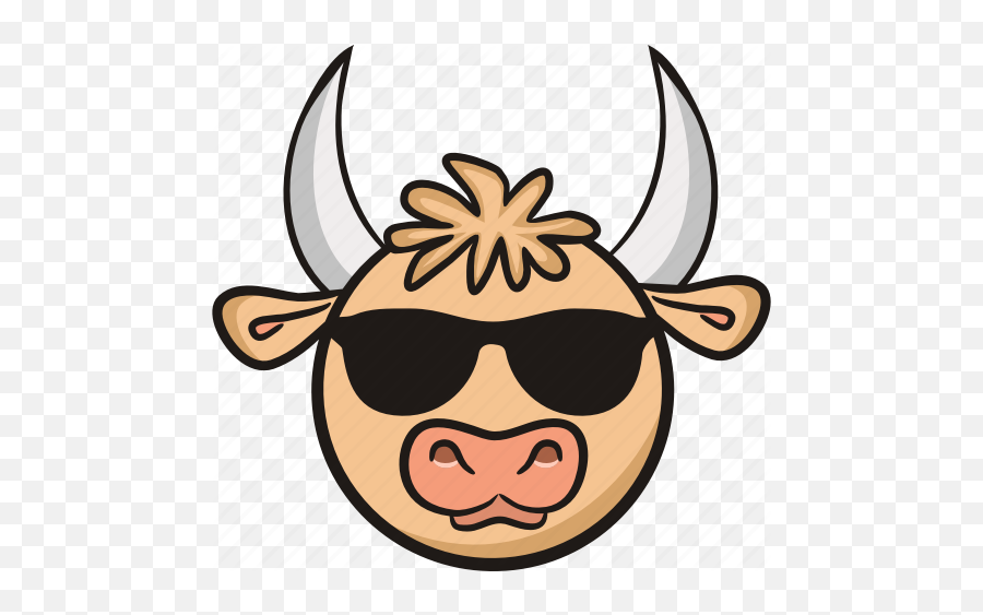 Bull Cute Animal Cow Emoji - Happy,Bull Emoji