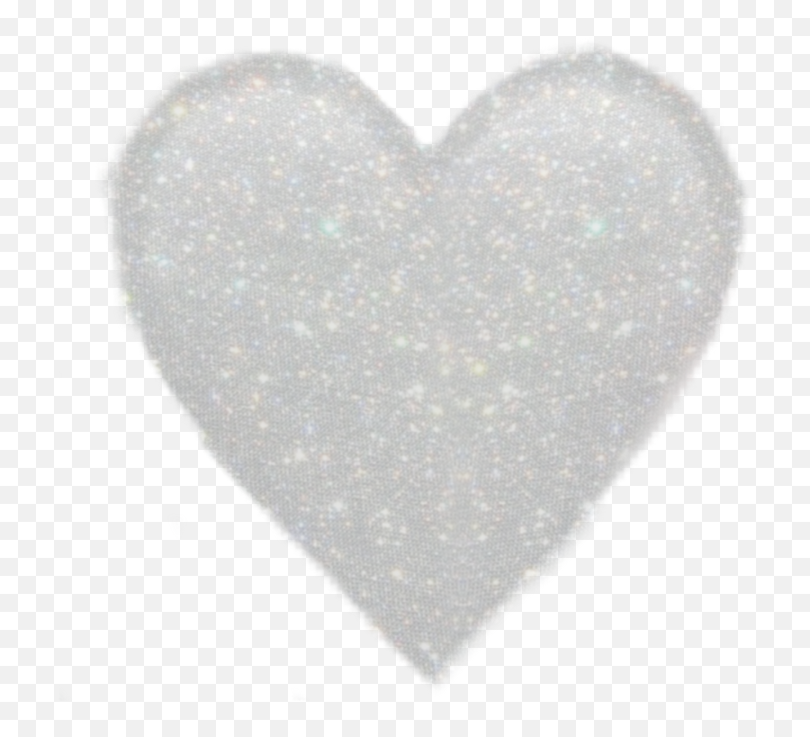 White Gray Emoji Heart Sticker,Gray Heart Emoji