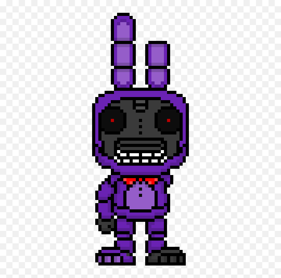 Pixel Art Gallery - Whitered Bonnie Pixel Art Emoji,Emoticon Maniac