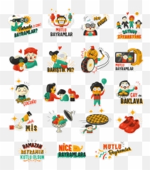 Bip Stickers On Behance - Dot Emoji,Roast Turkey Emoji