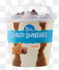 Ice Cream - Big Bell Ice Cream Blue Bunny Load D Sundae Emoji,Strawberry Sundae Emojis
