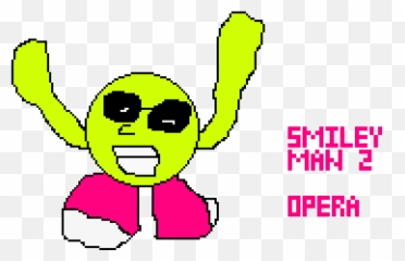 Pixilart - Smiley Man 2 Operation Emoticon X By Anonymous Dot Emoji,X...x Emoticon