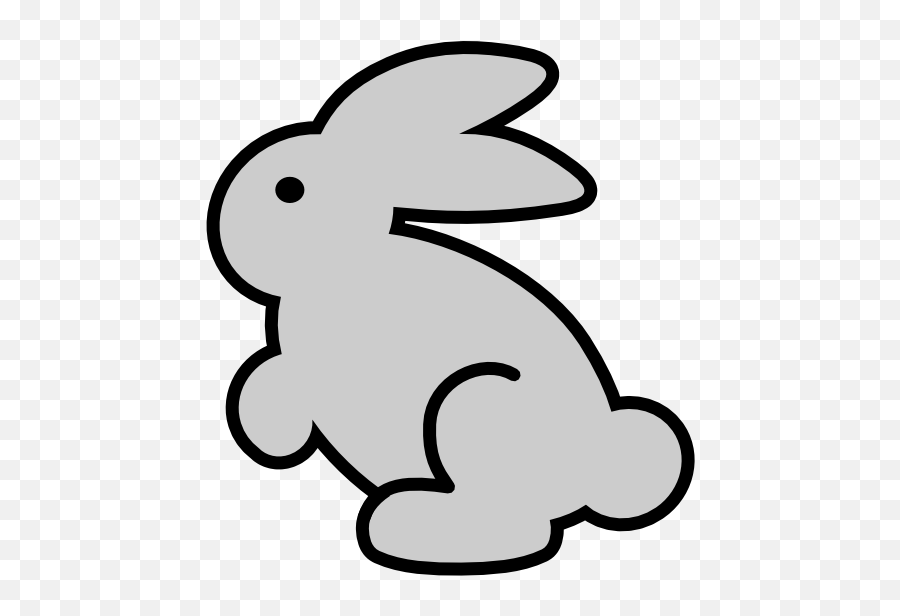 Bunny Clipart - Clipartioncom Easy Bunny Clipart Emoji,Rabbit Emoticon Transparent Black And Wite