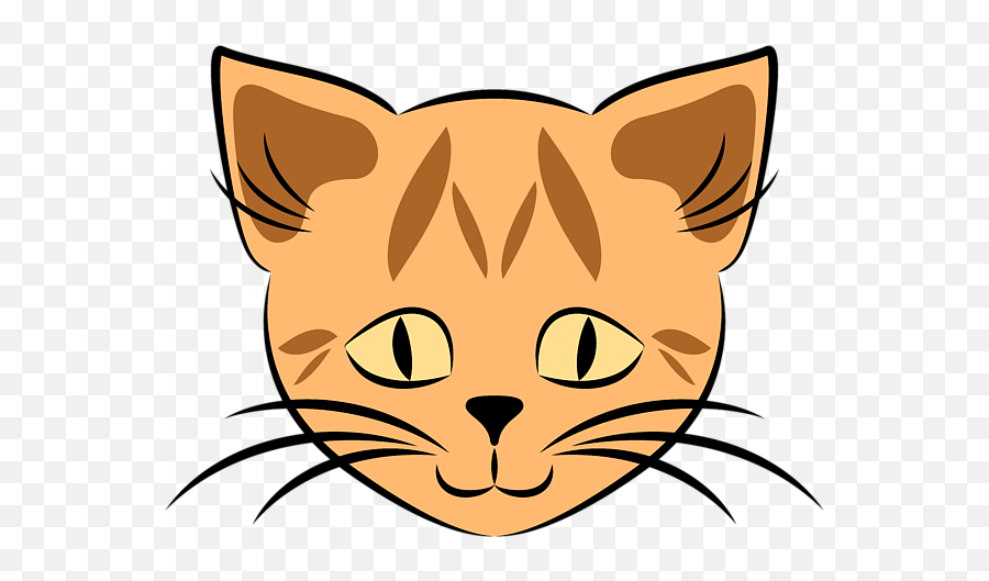 Cute Orange Tabby Cat Face Tote Bag For - Kumis Kucing Png Emoji,Orange Cat Emoticon