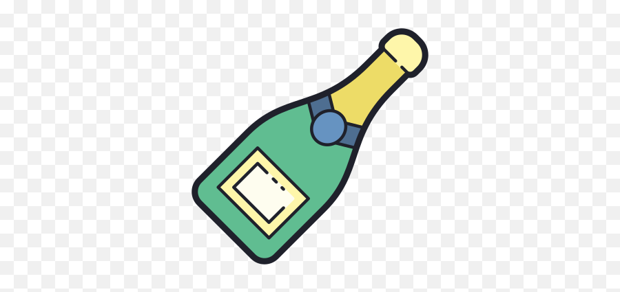 Champagne Bottle Icon U2013 Free Download Png And Vector Emoji,Guess The Emoji Martini Glass And Party