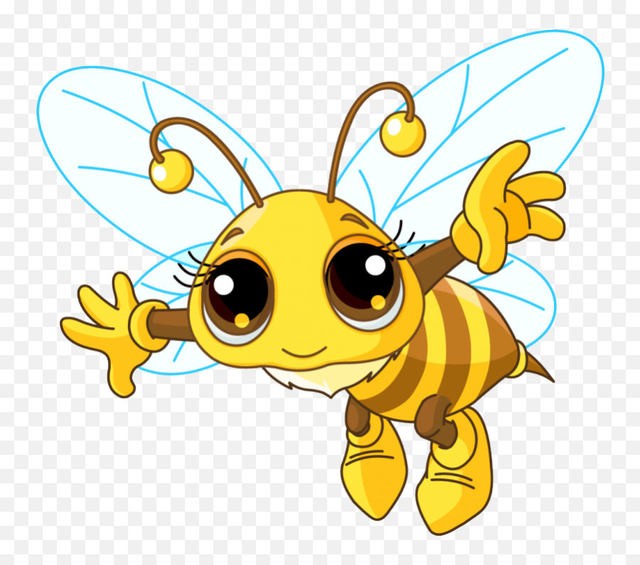 Suivant - Honey Bee Clipart Free Png Download Full Size Emoji,Bee Emoji