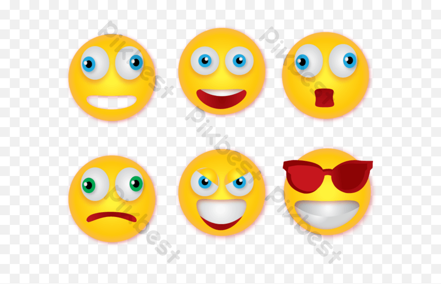 3d Emoji Yellow Png Illustration Png Images Eps Free,Cyan Emoji