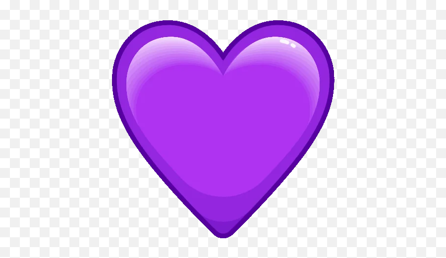 Telegram Sticker From 8 - Pack Emoji,Purple Heartt Emoji