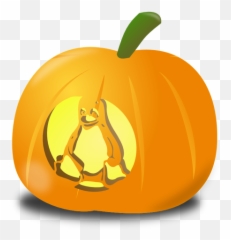 Tux Pumpkin Vector Illustration Public Domain Vectors Emoji,Tux Emoji