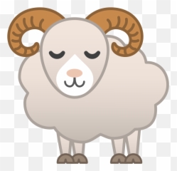 Clipart Goat Emoji Picture - Ram Emoji,Goat Emoji