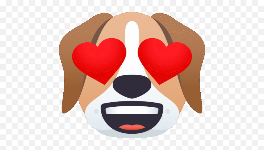 In Love Dog Gif - Inlove Dog Joypixels Discover U0026 Share Gifs Happy Emoji,Heart Emoji Kermit